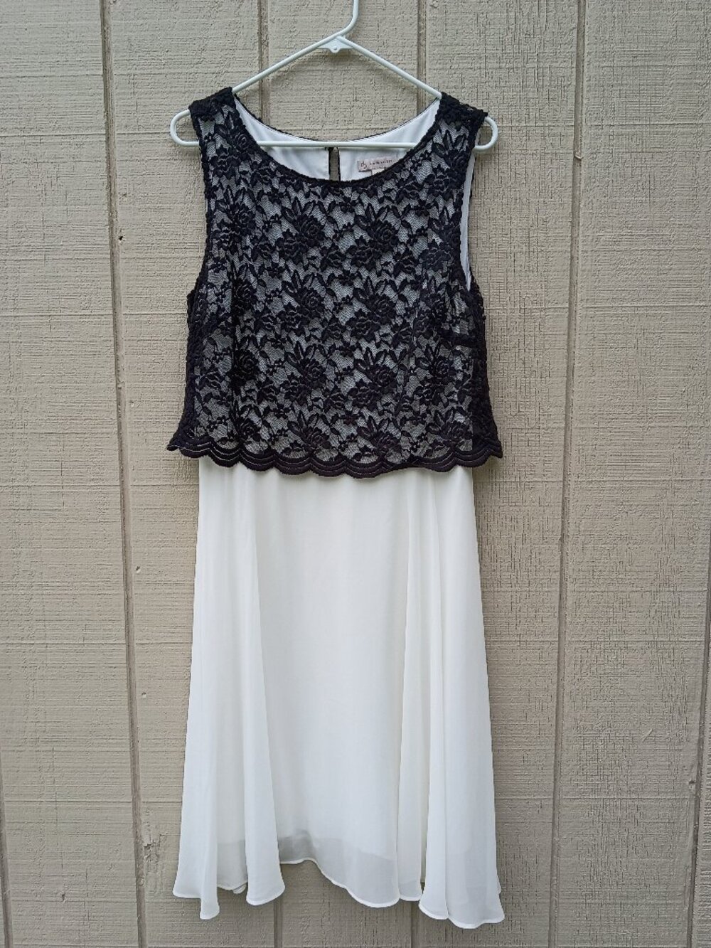 Established 1962 Black and White Dress